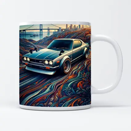Nissan Skyline GT Tokyo Skyline Abstract Art