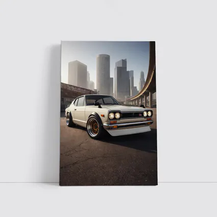Nissan Skyline GT-R White City Streets
