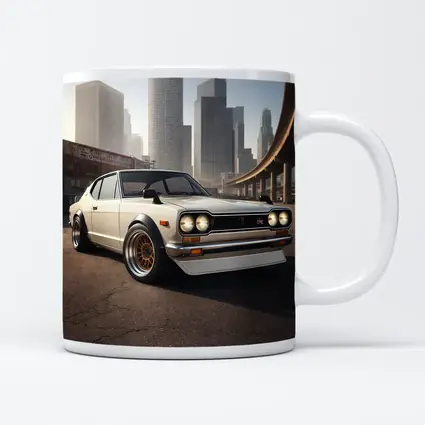 Nissan Skyline GT-R White City Streets