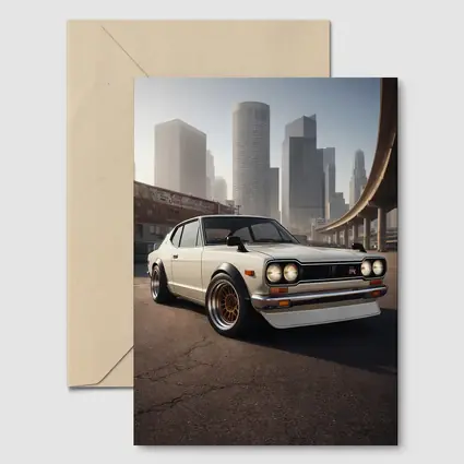 Nissan Skyline GT-R White City Streets