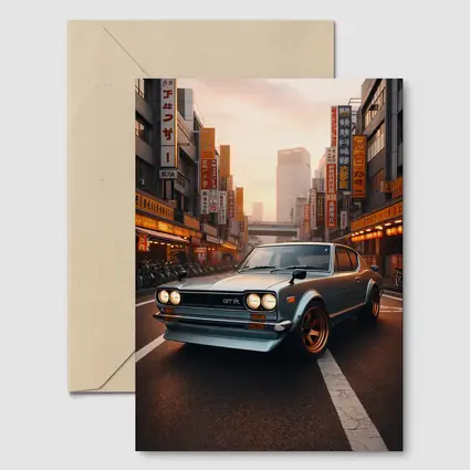 Nissan Skyline GTR Classic Japanese City Street