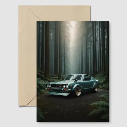Nissan Skyline GTR Classic Car Forest