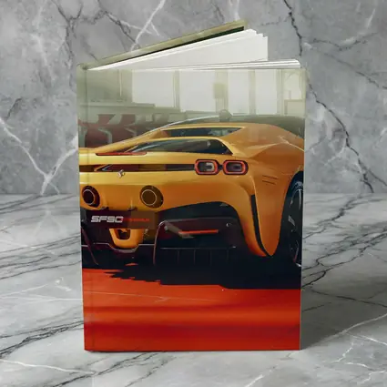 Ferrari SF90 Stradale Yellow Garage Rear
