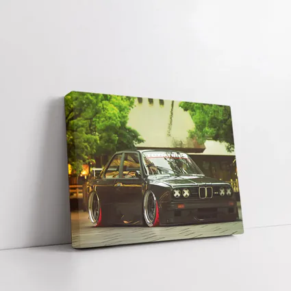BMW M3 E30 Black Slammed Street Build
