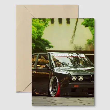 BMW M3 E30 Black Slammed Street Build