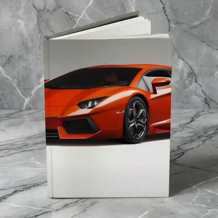 Lamborghini Aventador Orange Supercar Studio Shot