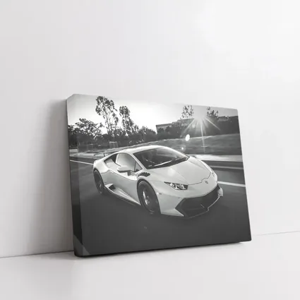 Lamborghini Huracan Racing on Open Road