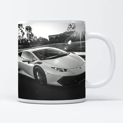 Lamborghini Huracan Racing on Open Road