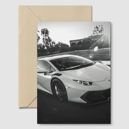 Lamborghini Huracan Racing on Open Road