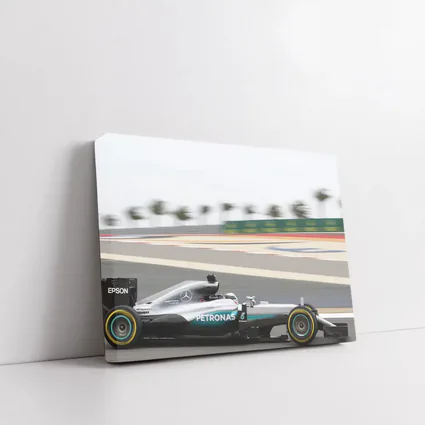 Mercedes F1 Car Racing on Track