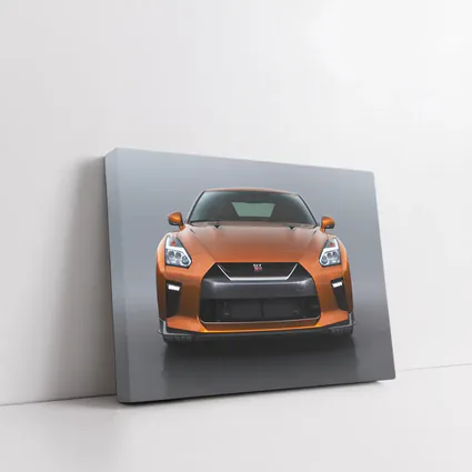 Nissan GT-R Front View Orange Studio