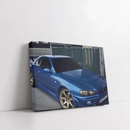Nissan Skyline GT-R R34 Blue Street