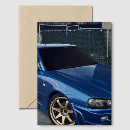 Nissan Skyline GT-R R34 Blue Street