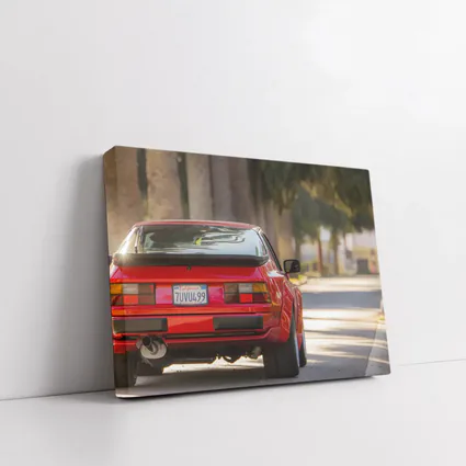 Red Porsche 944 Rear California Street