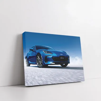 Subaru BRZ Blue Sports Car Salt Flats