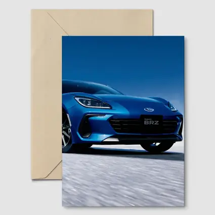 Subaru BRZ Blue Sports Car Salt Flats