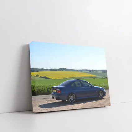 BMW M5 E39 Blue Sedan Country Fields