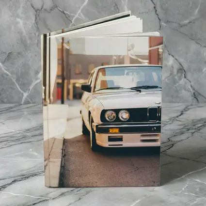 BMW E30 White Classic Car City Alley