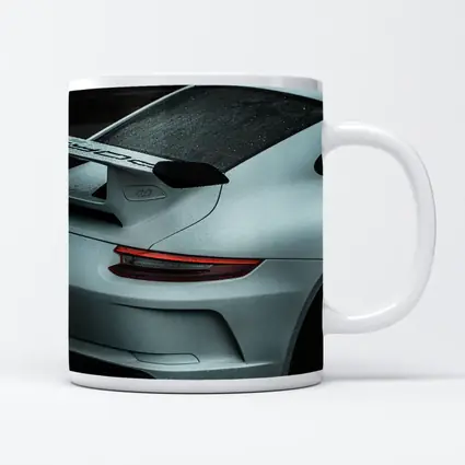 Porsche GT3 Rear Spoiler Rainy Dark Scene