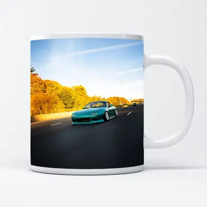 Mazda RX-7 Teal Street Highway Golden Hour