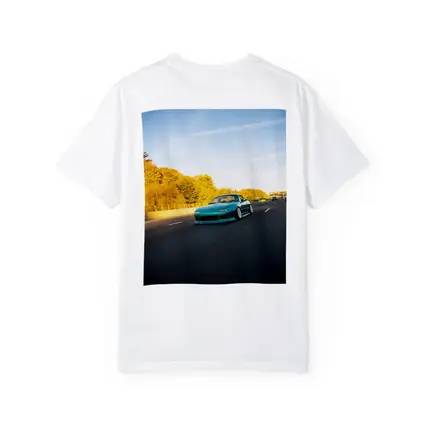 Mazda RX-7 Teal Street Highway Golden Hour