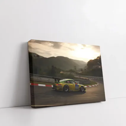 Porsche 911 GT3 Racing Nurburgring Sunset