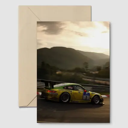 Porsche 911 GT3 Racing Nurburgring Sunset