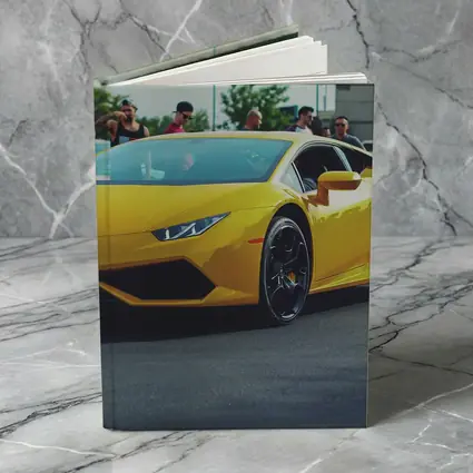 Yellow Lamborghini Huracan at Car Show
