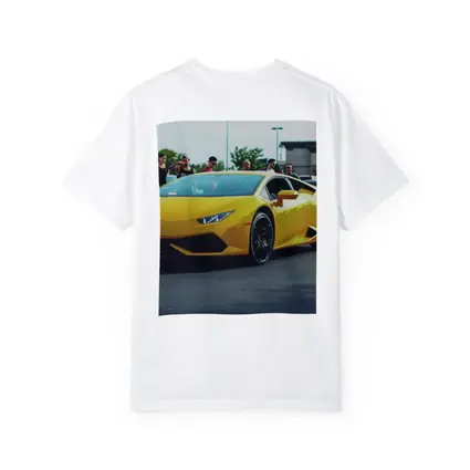 Yellow Lamborghini Huracan at Car Show