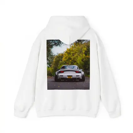 Mazda RX7 Rear View Forest Road