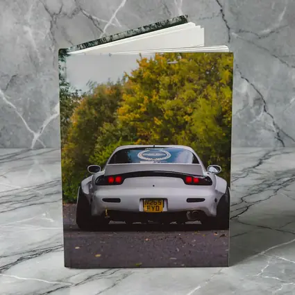 Mazda RX7 Rear View Forest Road