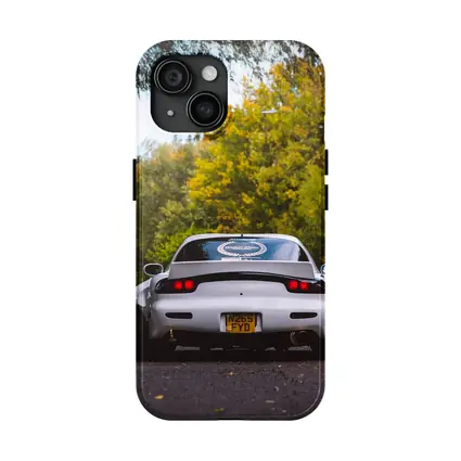 Mazda RX7 Rear View Forest Road