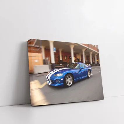 Dodge Viper Blue Racing Stripes Urban Street