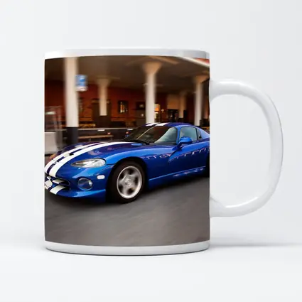 Dodge Viper Blue Racing Stripes Urban Street