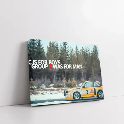 Audi Quattro Group B Rally Winter Forest
