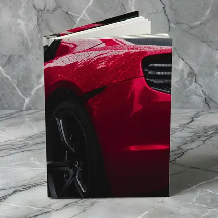 Red McLaren 650S Wet Dark Background