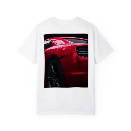 Red McLaren 650S Wet Dark Background