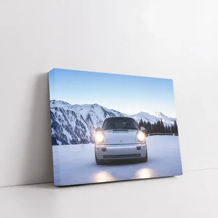 Porsche 911 Carrera RS Snowy Mountain Setting