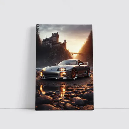 Toyota Supra MK IV Castle Sunset Scene