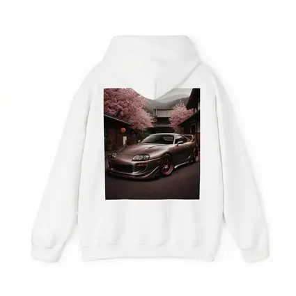 Toyota Supra Cherry Blossom Japanese Courtyard