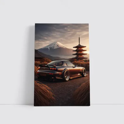 Mazda RX7 Mount Fuji Japan Pagoda