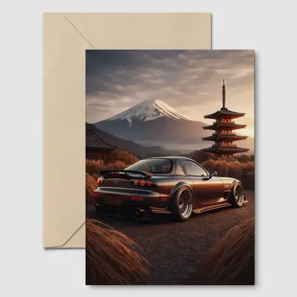 Mazda RX7 Mount Fuji Japan Pagoda