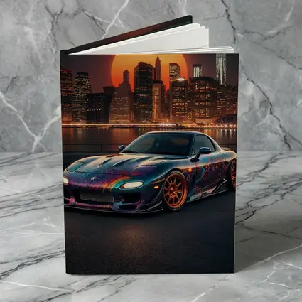 Mazda RX7 Custom Paint City Night Skyline