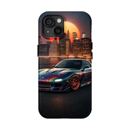 Mazda RX7 Custom Paint City Night Skyline
