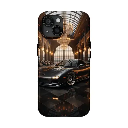 Mazda RX7 Black Sports Car Grand Hall