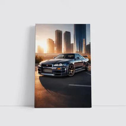Nissan Skyline GT-R R34 City Sunset