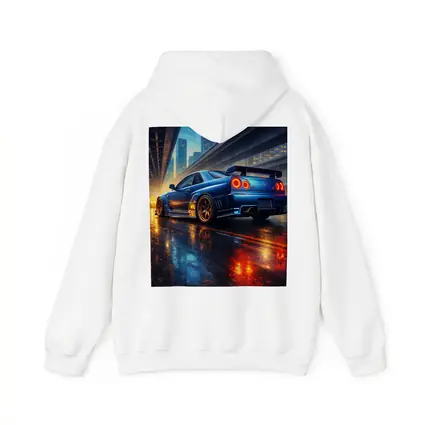 Nissan Skyline GT R City Night Rain