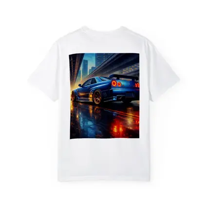 Nissan Skyline GT R City Night Rain