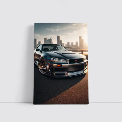 Nissan Skyline GT R R34 City Backdrop