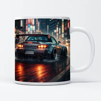 Honda S2000 Rainy City Street Night